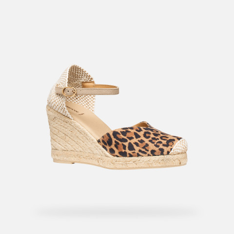 Leopard print sandals GELSA WOMAN Natural - image number 2 | GEOX