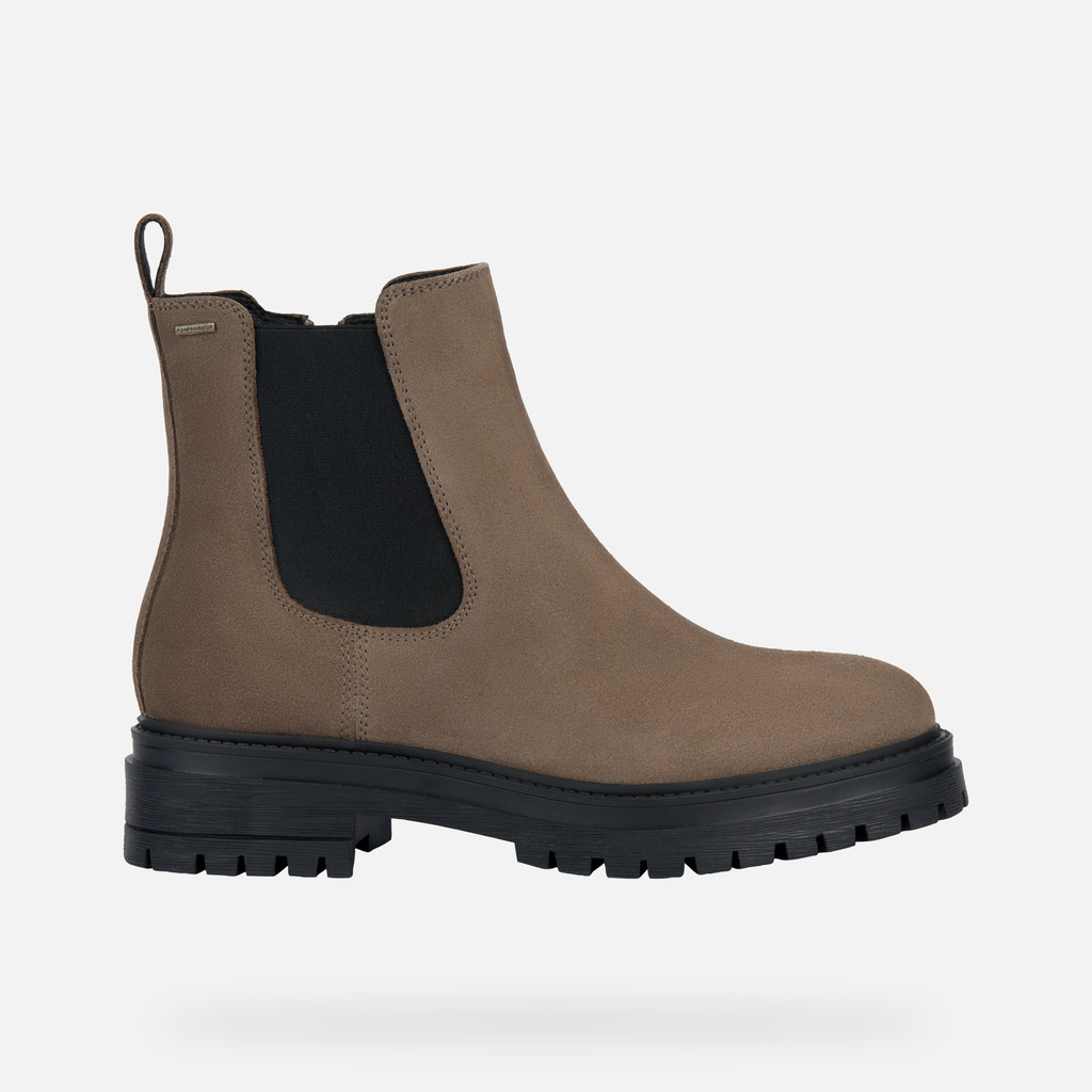 Geox® IRIDEA B ABX A: Chelsea Boots taupe Woman | Geox®