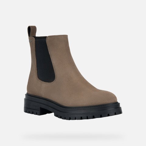 Chelsea boots IRIDEA ABX WOMAN Dark Taupe - image number 2 | GEOX