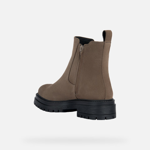 Chelsea boots IRIDEA ABX WOMAN Dark Taupe - image number 3 | GEOX