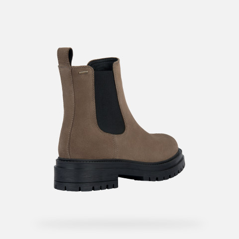 Chelsea boots IRIDEA ABX WOMAN Dark Taupe - image number 4 | GEOX