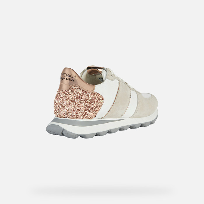 SNEAKERS WOMAN SPHERICA VSERIES WOMAN - OFF WHITE/ROSE GOLD
