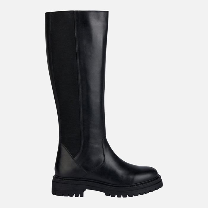 Leather boots IRIDEA WOMAN Black | GEOX