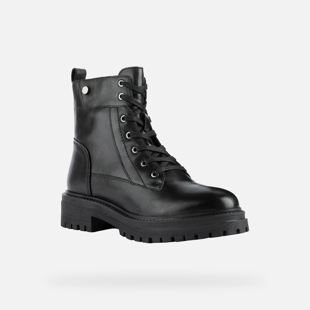 Ankle boots with laces IRIDEA WOMAN Black - image number 2 | GEOX