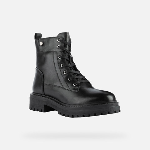 Ankle boots with laces IRIDEA WOMAN Black - image number 2 | GEOX