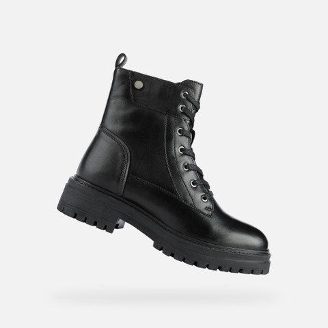 Ankle boots with laces IRIDEA WOMAN Black - image number 0 | GEOX
