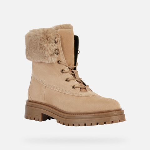 mid calf boots IRIDEA WOMAN Beige - image number 2 | GEOX