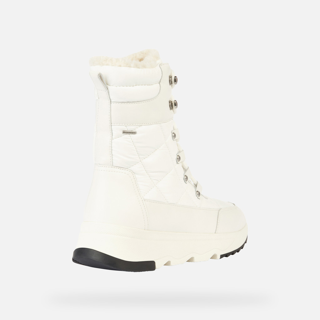 Geox® FALENA B ABX B: Waterproof Boots white Woman | Geox®