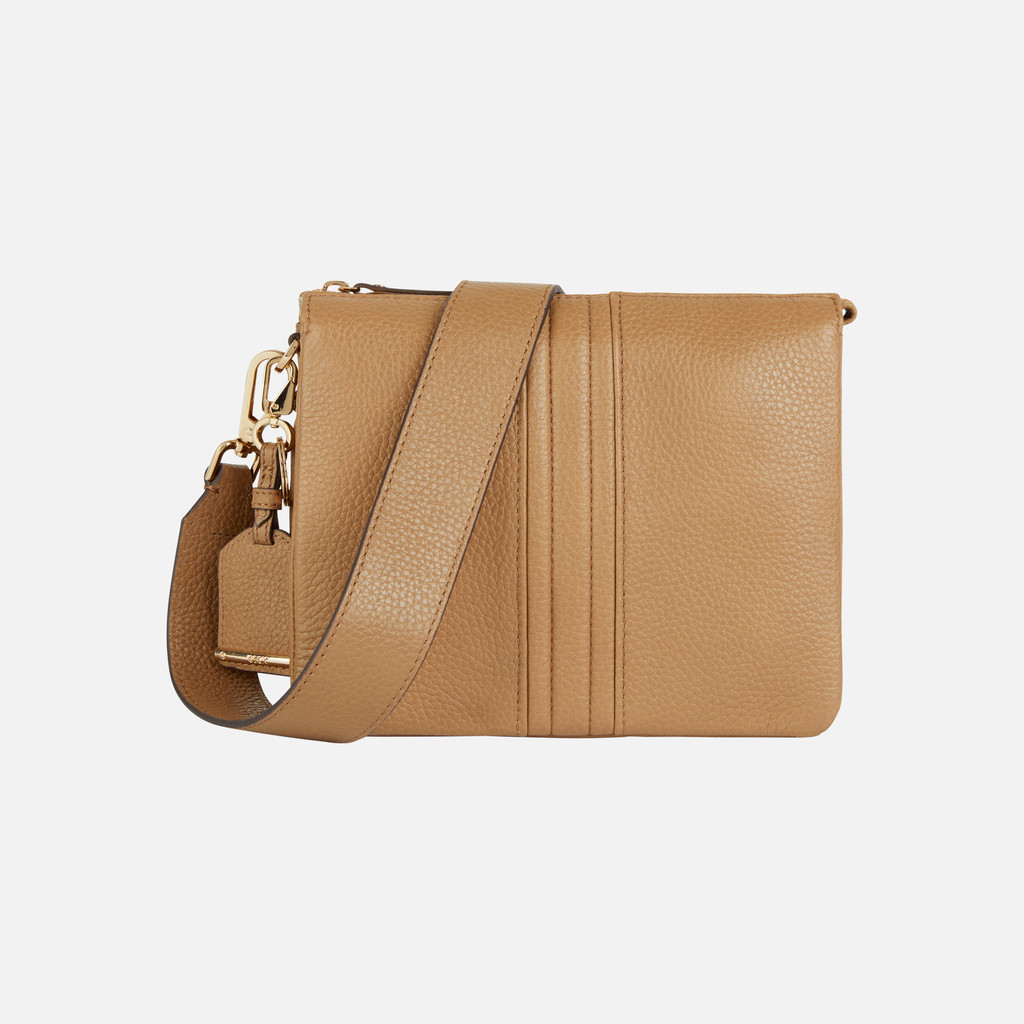 Geox® CLARISSY: Women's tan Shoulder Bag | Geox® CASHMERE