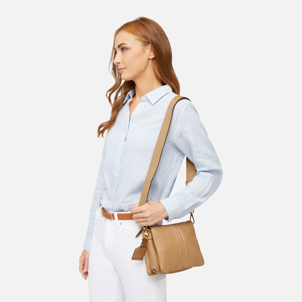 cross-body bag CLARISSY WOMAN Tan - image number 5 | GEOX