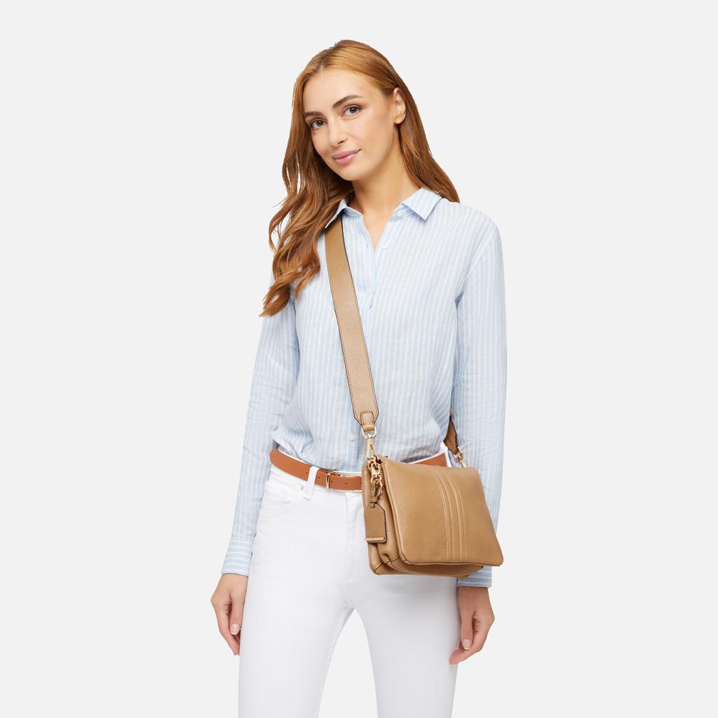 cross-body bag CLARISSY WOMAN Tan - image number 6 | GEOX