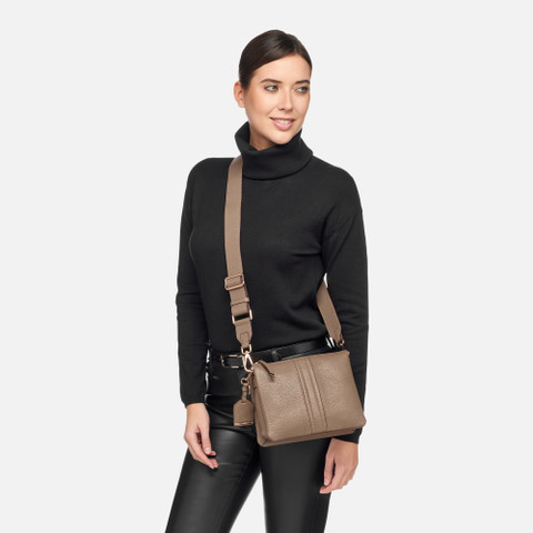 Cross-body bag CLARISSY WOMAN Taupe - image number 5 | GEOX