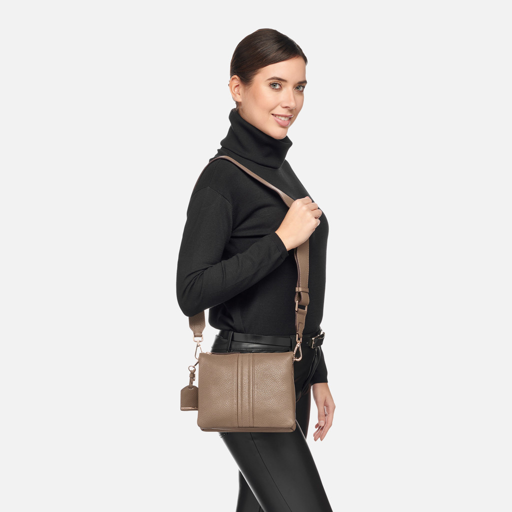 Cross-body bag CLARISSY WOMAN Taupe - image number 6 | GEOX