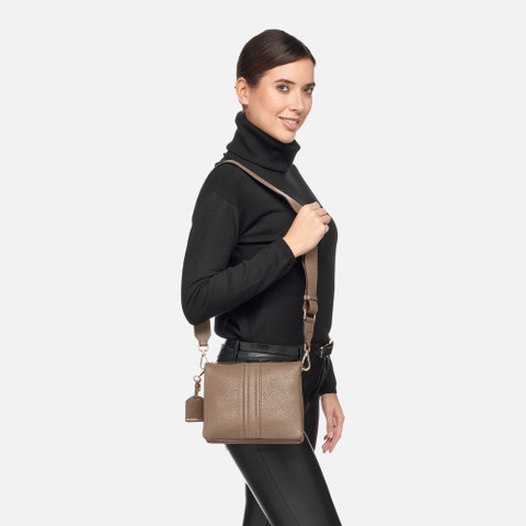 Cross-body bag CLARISSY WOMAN Taupe - image number 6 | GEOX