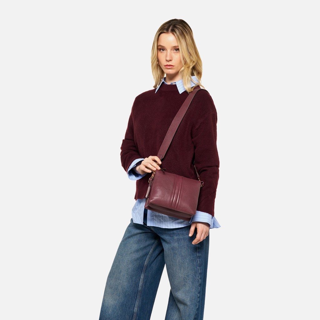 Cross-body bag CLARISSY WOMAN Bordeaux - image number 6 | GEOX