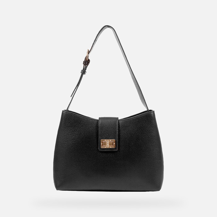 Shoulder bag SOLANGY WOMAN Black | GEOX