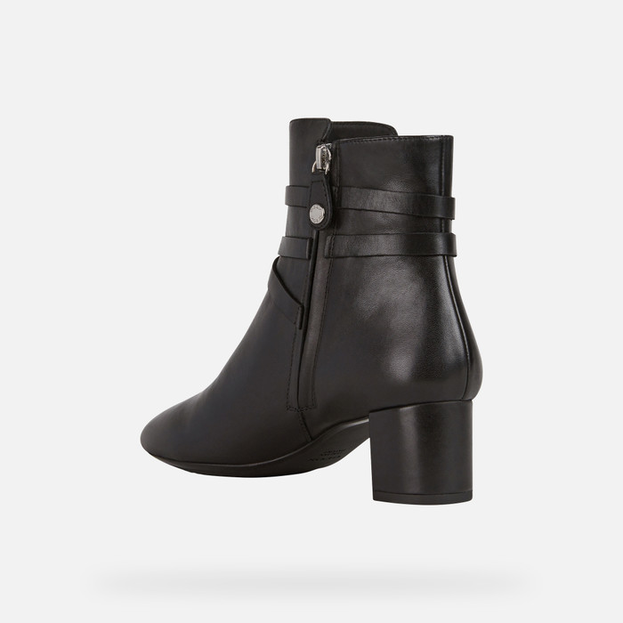 Geox® PHEBY 50 Women's Black Heeled Ankle Boots Geox®