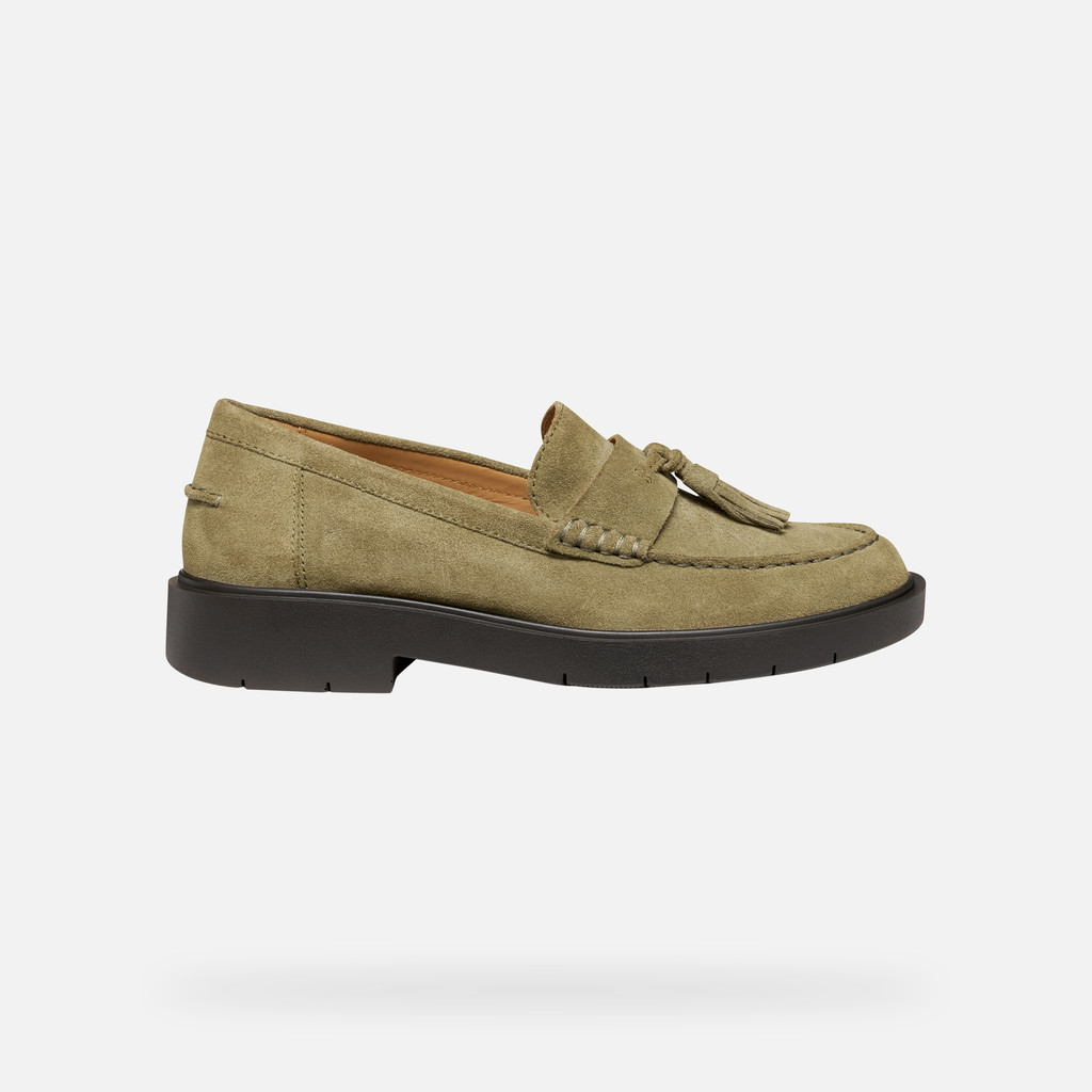 Suede loafers SPHERICA EC1 WOMAN Musk - image number 1 | GEOX