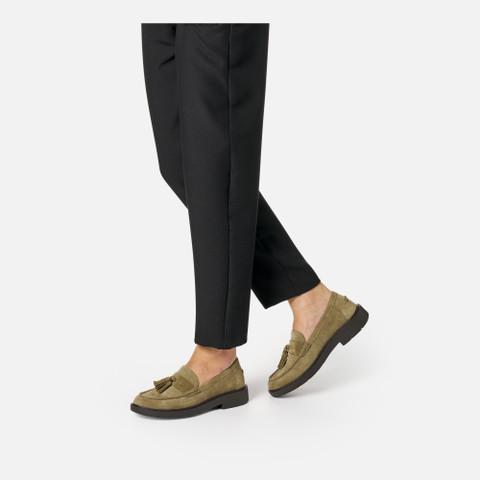 Suede loafers SPHERICA EC1 WOMAN Musk - image number 2 | GEOX