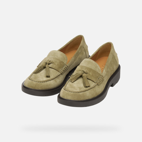 Suede loafers SPHERICA EC1 WOMAN Musk - image number 8 | GEOX