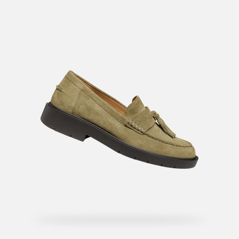 Suede loafers SPHERICA EC1 WOMAN Musk - image number 0 | GEOX