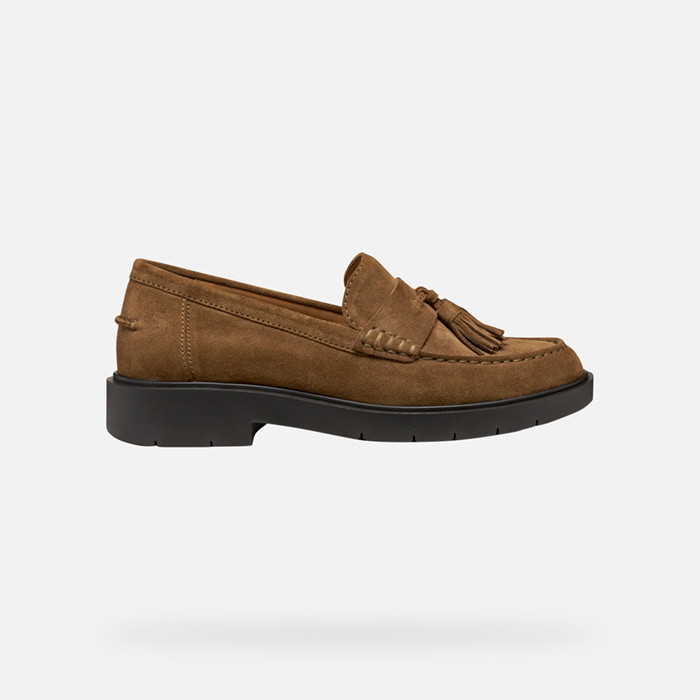 Suede loafers SPHERICA EC1 WOMAN Mud | GEOX