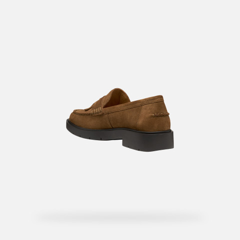 Suede loafers SPHERICA EC1 WOMAN Mud - image number 3 | GEOX