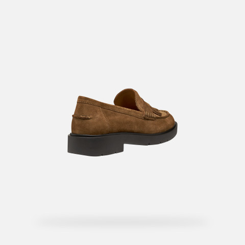 Suede loafers SPHERICA EC1 WOMAN Mud - image number 4 | GEOX