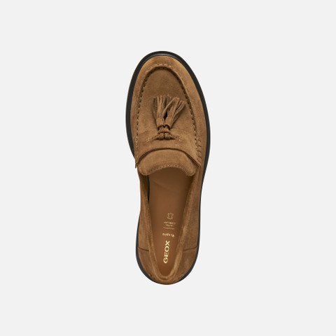 Suede loafers SPHERICA EC1 WOMAN Mud - image number 5 | GEOX