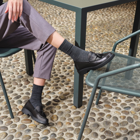 Leather loafers SPHERICA EC1 WOMAN Black - image number 7 | GEOX