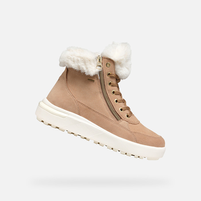 Waterproof ankle boots DALYLA ABX WOMAN Peach/Off white | GEOX