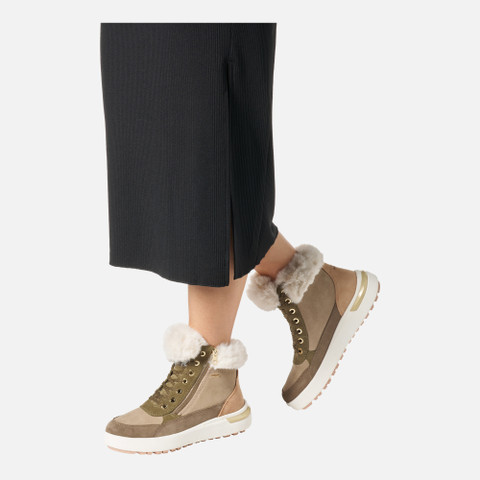 Waterproof boots DALYLA ABX WOMAN Musk/Off white - image number 2 | GEOX
