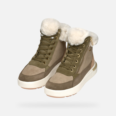 Waterproof boots DALYLA ABX WOMAN Musk/Off white - image number 9 | GEOX