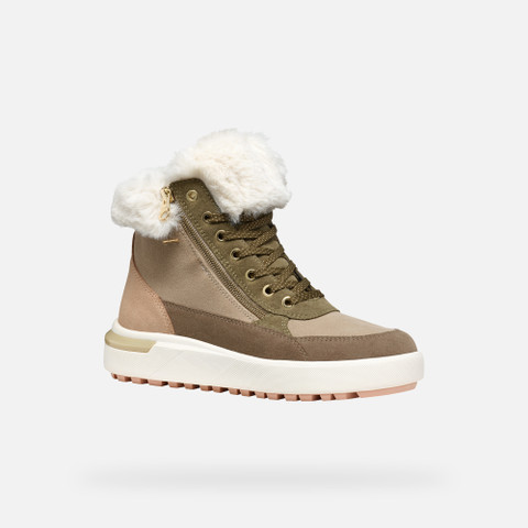 Waterproof boots DALYLA ABX WOMAN Musk/Off white - image number 3 | GEOX