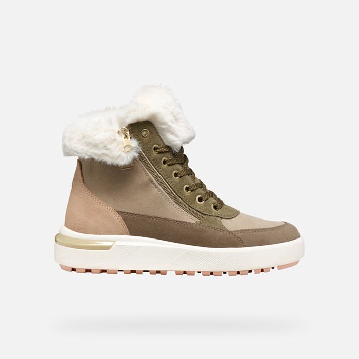 Waterproof boots DALYLA ABX WOMAN Musk/Off white | GEOX
