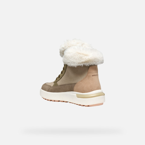 Waterproof boots DALYLA ABX WOMAN Musk/Off white - image number 4 | GEOX
