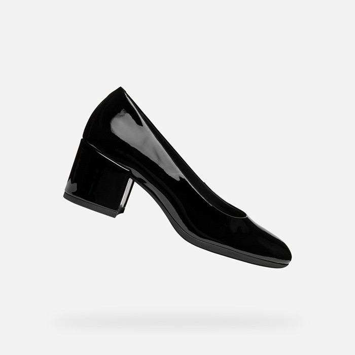 Zapatos de salón tacón medio ELEANA MUJER Negro | GEOX