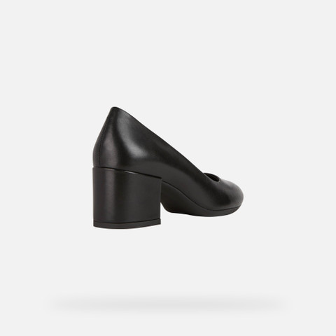 Geox® ELEANA: Women's Black Mid Heel Pumps | Geox® Online