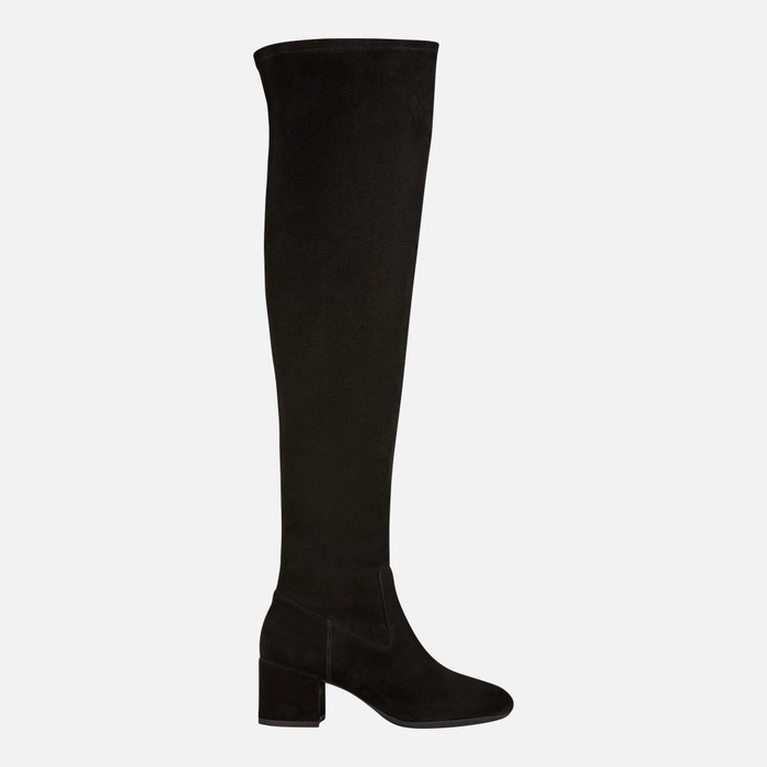 Geox® ELEANA: Women's Black High Heeled Boots | FW22 Geox®