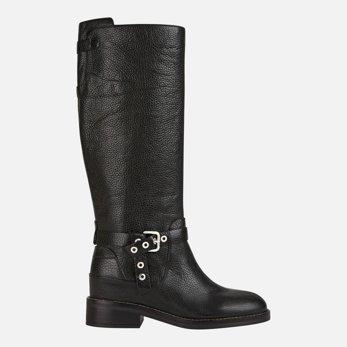 Geox® LARYSSE: Women's Black High Boots | Geox® Online