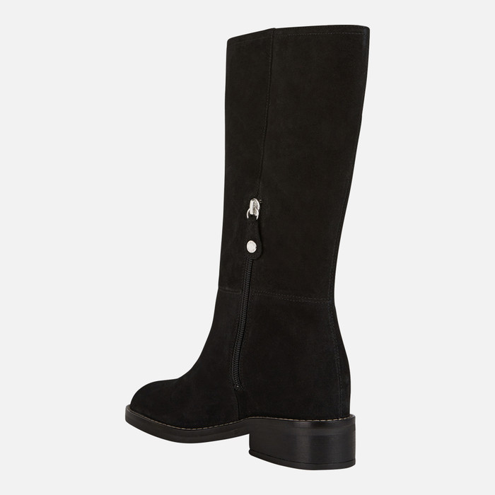 Geox® LARYSSE: Women's Black High Boots | FW22 Geox®
