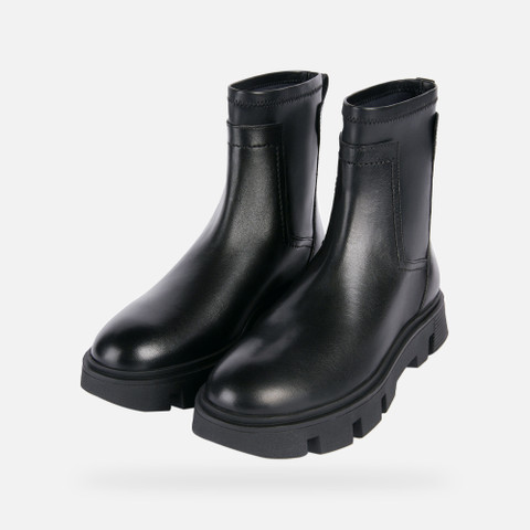low heel ankle boots VILDE WOMAN Black - image number 8 | GEOX
