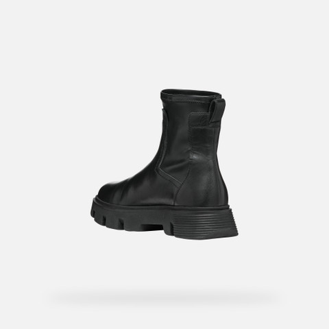 low heel ankle boots VILDE WOMAN Black - image number 4 | GEOX