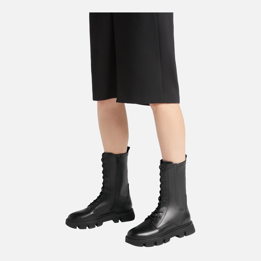 ankle boots with laces VILDE WOMAN Black - image number 2 | GEOX