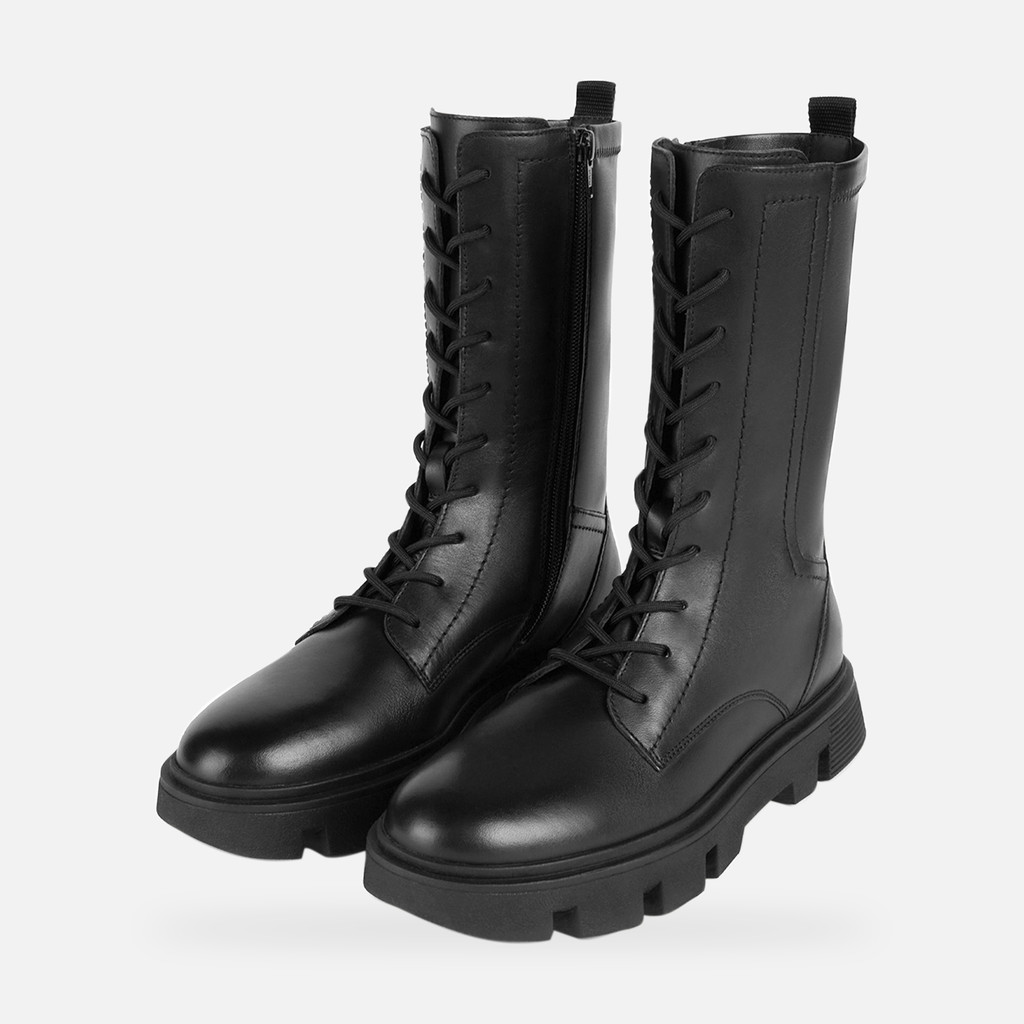 ankle boots with laces VILDE WOMAN Black - image number 8 | GEOX