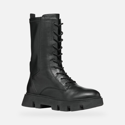 ankle boots with laces VILDE WOMAN Black - image number 3 | GEOX