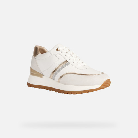 Low top sneakers DESYA WOMAN White/Off White - image number 2 | GEOX