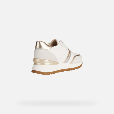 Low top sneakers DESYA WOMAN White/Off White - image number 4 | GEOX