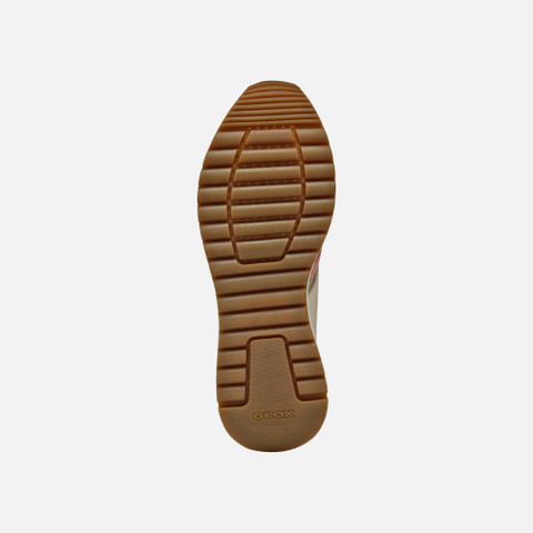 Low Top Sneakers DESYA WOMAN Light taupe/Light gold - image number 7 | GEOX