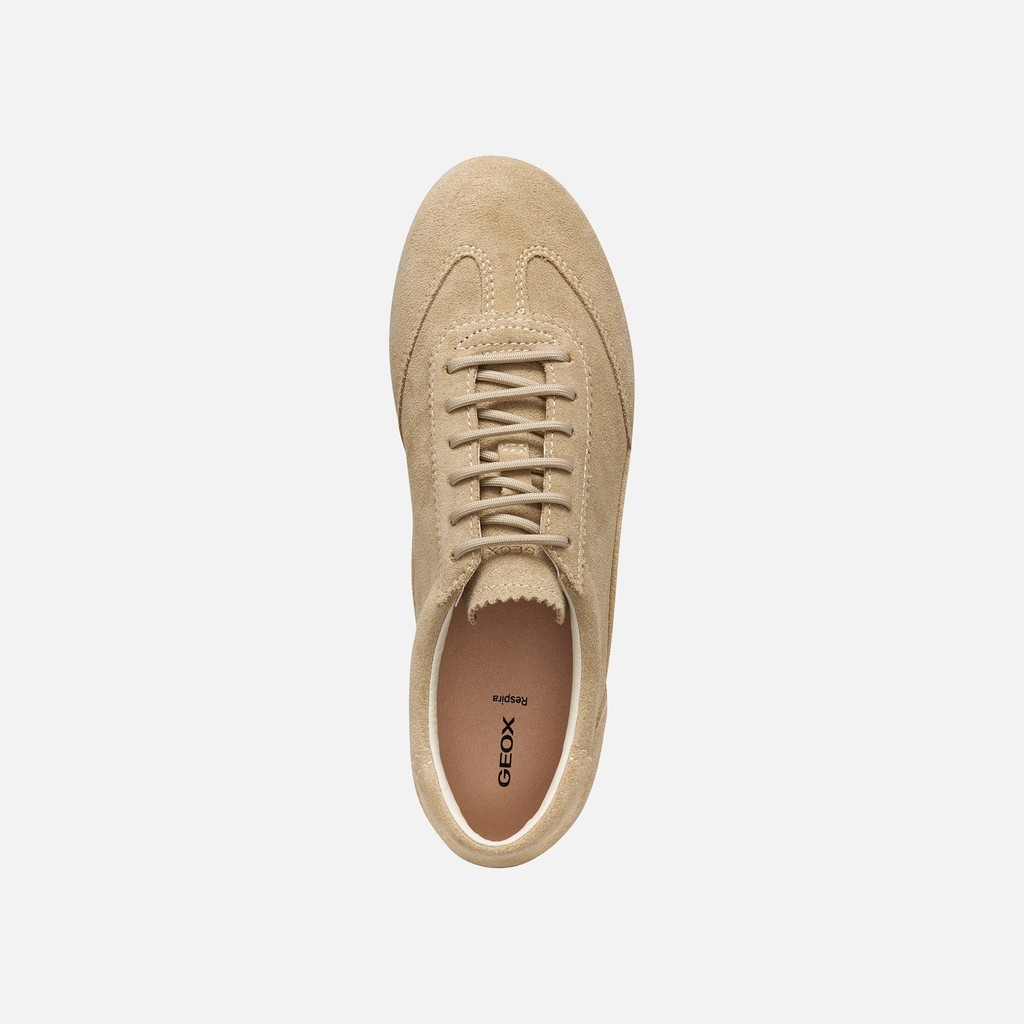 Low top sneakers VEGA WOMAN Cream - image number 5 | GEOX